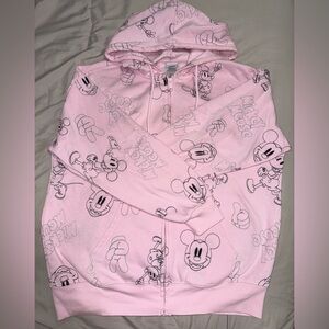 Pink Mickey Mouse Zip-Up Hoodie